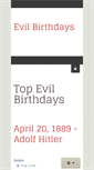 Mobile Screenshot of evilbirthdays.com
